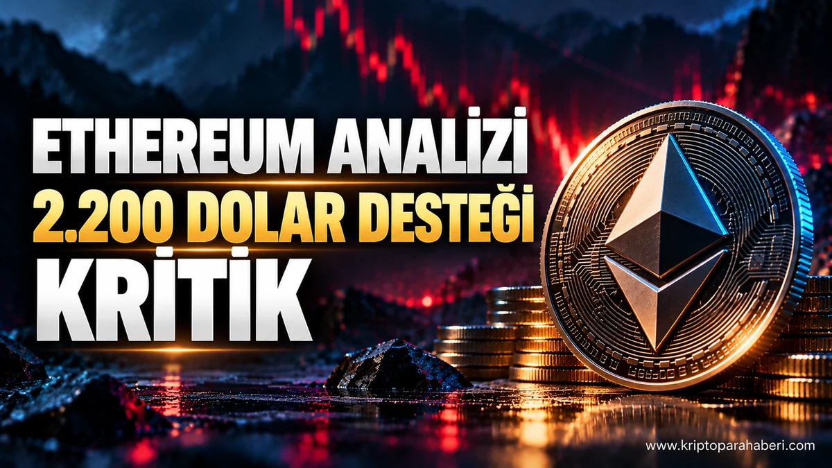 Ethereum analizi: 2.200 dolar desteği kritik, ETH toparlanacak mı? 1 Ethereum’un 2.200 dolar desteğinde verdiği mücadeleyi ve güncel teknik görünümü